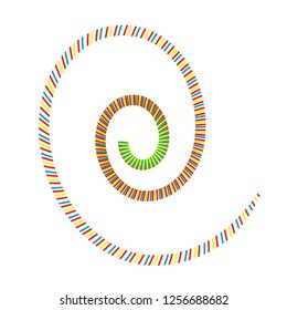 Decorative spiral vector design.