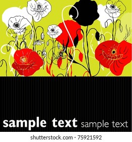 decorative spring banner / vector illustration