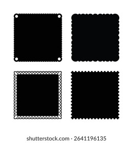 Decorative square borders for artistic designs