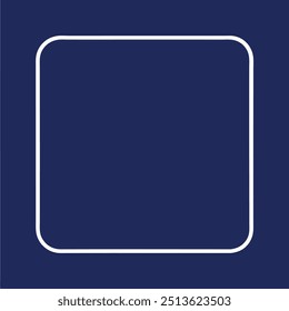 Decorative Square Frame Border with Geometric Lines and symmetrical floral pattern Vector Elements