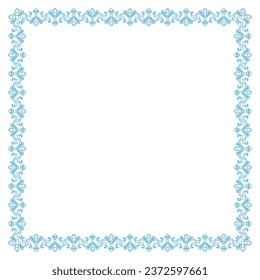 Decorative square frame. Template for decoration, decoration and design, postcards, photos, social networks