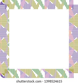 Decorative square frame vector design