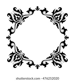 Decorative square frame vintage style for greeting, invitation, announcement