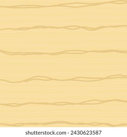 Decorative square pattern with hand drawn stripe shapes. Hand painted grungy ink doodles in beige, brown, yellow, grey colors. Wavy curly lines print