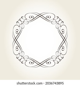 Decorative square retro frame for your projects.