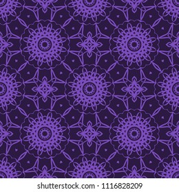 Decorative Square Template for Fabric Print. Azhure floral seamless pattern. Vector illustration. For fabric, bandana, carpet, shawl textile design
