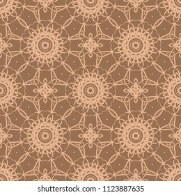 Decorative Square Template for Fabric Print. Azhure floral seamless pattern. Vector illustration. For fabric, bandana, carpet, shawl textile design
