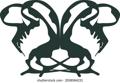 Decorative stand. Decor. Decoration. [Vector]
