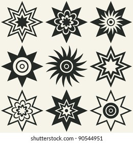 decorative star icons