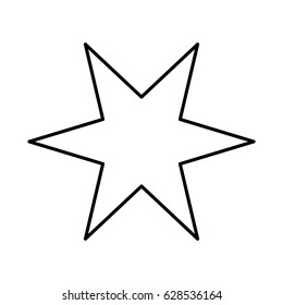 decorative star isolated icon