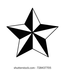 decorative star isolated icon
