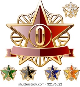 Decorative star set