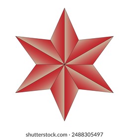decorative star shape and gradient color
