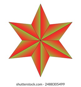 decorative star shape and gradient color