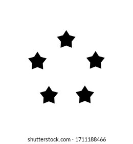 Decorative stars icon in trendy line style.