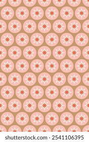 Decorative stars seamless pattern design. Vector illustration.