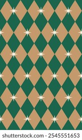 Estrelas decorativas design de padrão sem costura. Ilustração vetorial.