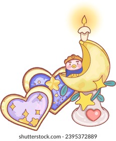 Decorative stickers in a variety of cute styles