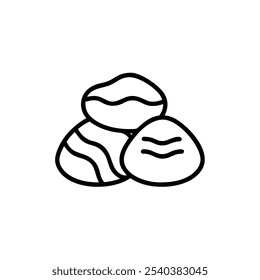decorative stones icon vector illustration