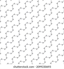 Decorative stripe in a diagonal mesh pattern, seamless vector background. 