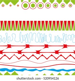 decorative stripes in an abstract pattern, seamless vector background.