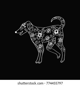 Decorative style of dog