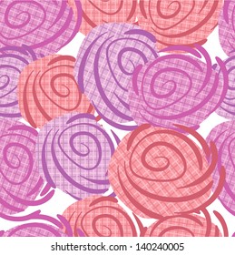 Decorative stylish roses on the white  background