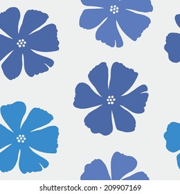 Decorative stylish spring seamless floral pattern.