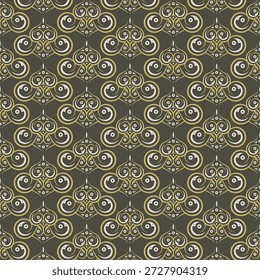 Dekorative stilisierte florale inspiriert wiederholende geometrische Ornament Textil Muster Design