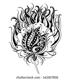 decorative stylized flower