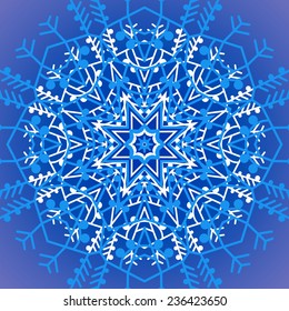 decorative stylized snowflake