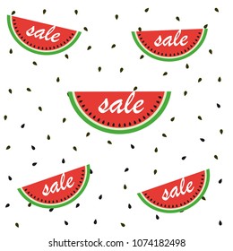 Decorative summer sale trendy vector vintage. watermelon design sale vintage