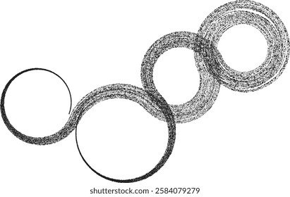 Decorative swirl of line. Roughen curved lines .Abstract flow linear fluid shapes .Curly design element. Music sound wave . Swirl calligraphic flourish divider ornament design. Curve lines Vector