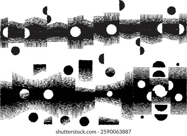 Decorative swirl of line. Roughen curved lines .Abstract flow linear fluid shapes .Curly design element. Music sound wave . Swirl calligraphic flourish divider ornament design. Curve lines Vector