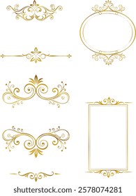 decorative swirls dividers old border