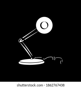 Decorative table lamp, icon logo