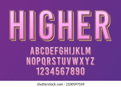 decorative tall alphabet text effect