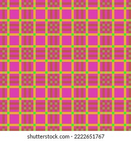 Decorative tartan plaid tiles pattern illustration