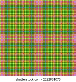Decorative tartan plaid tiles pattern illustration