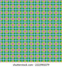 Decorative tartan plaid tiles pattern illustration