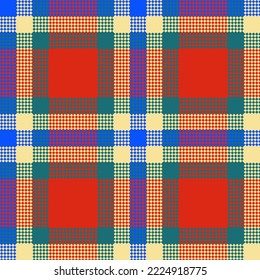 Decorative tartan plaid tiles pattern illustration