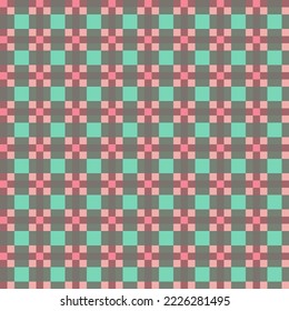 Decorative tartan plaid tiles pattern illustration