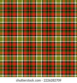Decorative tartan plaid tiles pattern illustration