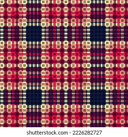 Decorative tartan plaid tiles pattern illustration