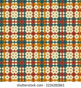 Decorative tartan plaid tiles pattern illustration
