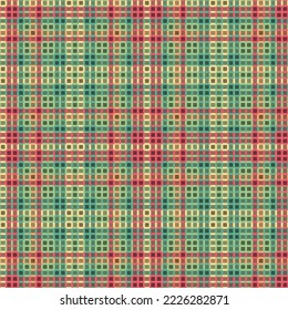 Decorative tartan plaid tiles pattern illustration