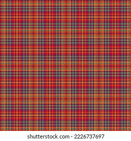 Decorative tartan plaid tiles pattern illustration