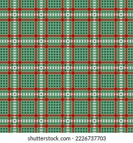 Decorative tartan plaid tiles pattern illustration