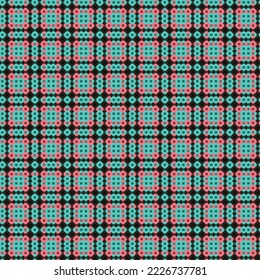 Decorative tartan plaid tiles pattern illustration