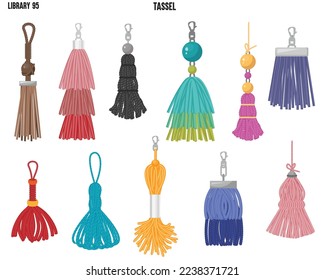 DECORATIVE TASSEL IN EDITABLE VECTOR